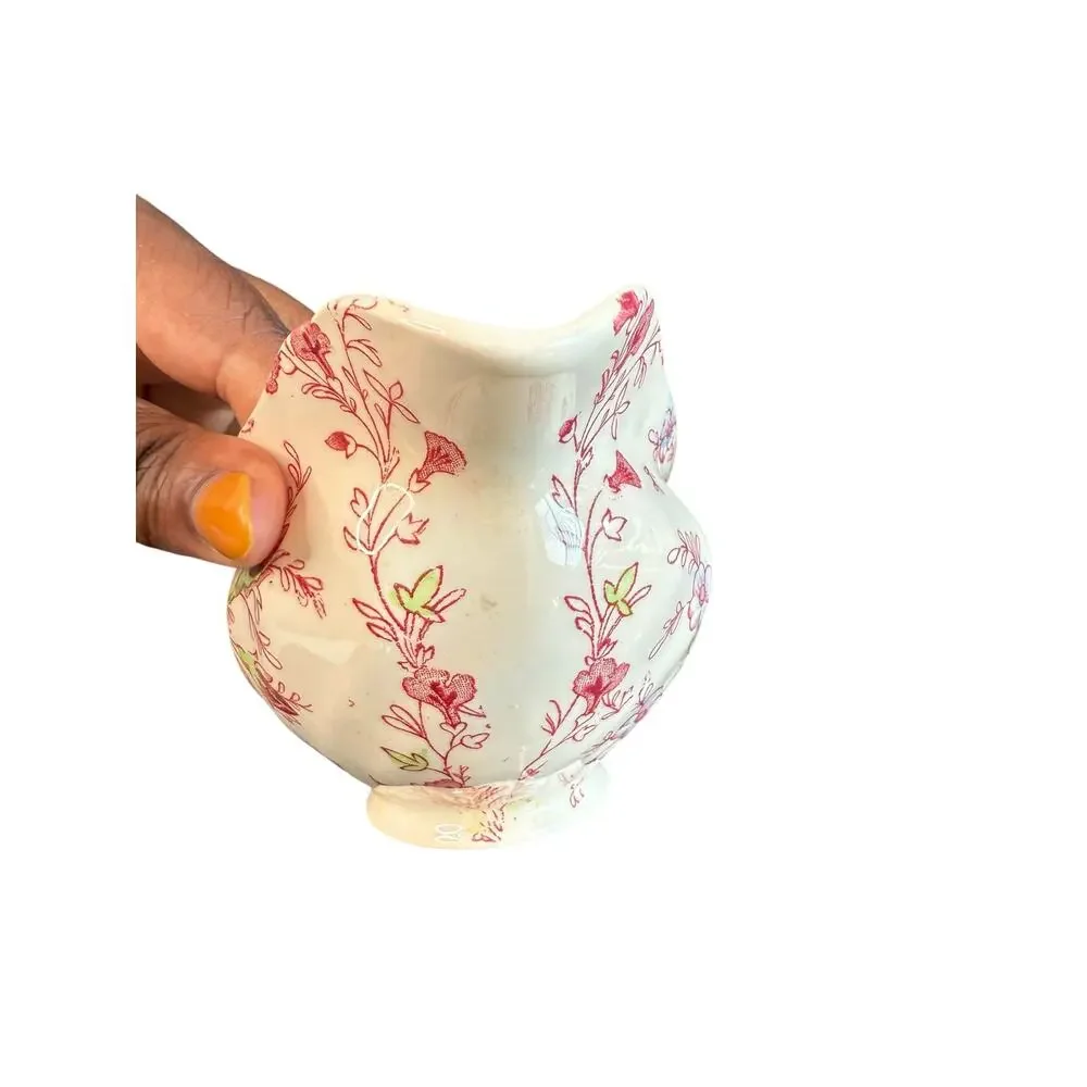Johnson Brothers VTG‎ Rose Chintz Pink Floral England Gravy Boat No Underplate